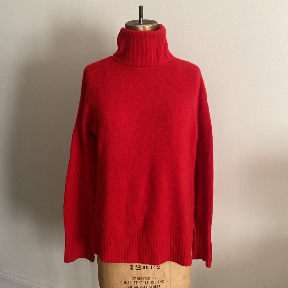Whistles red knit sweater